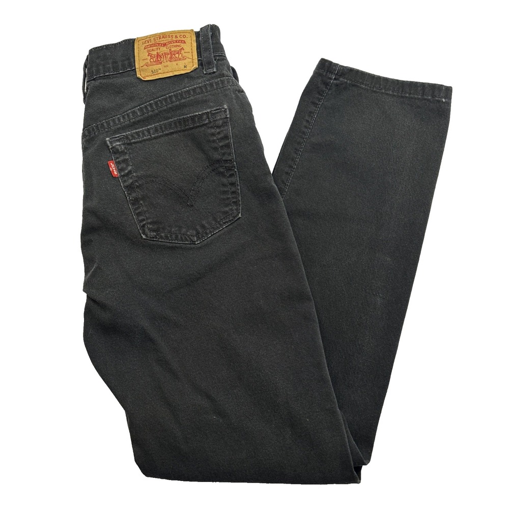 Levis Jeans Womens 4M Black 510 Classic‎ Slim Stretch Slim Fit Denim
